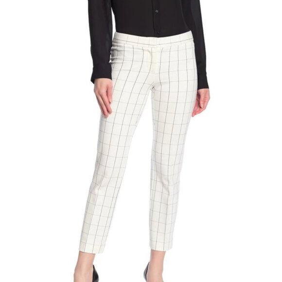 Amanda & Chelsea Windowpane Ponte Trousers PLUS - Picture 3 of 12
